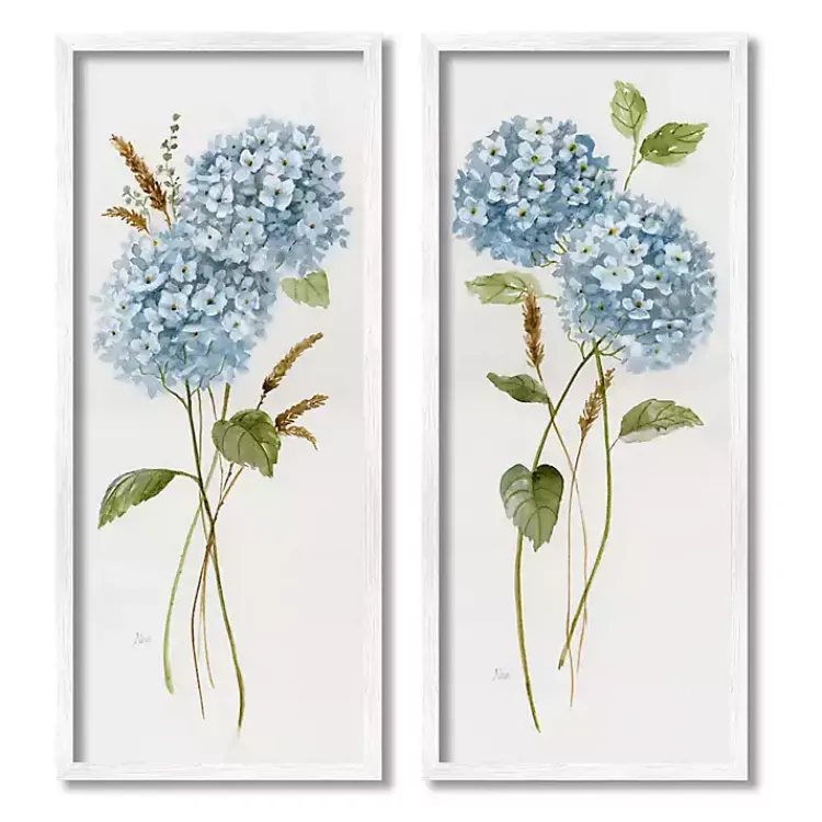 Canvas Art-Kirklands Home Blue Hydrangea Giclee Canvas Art Prints, Set of 2