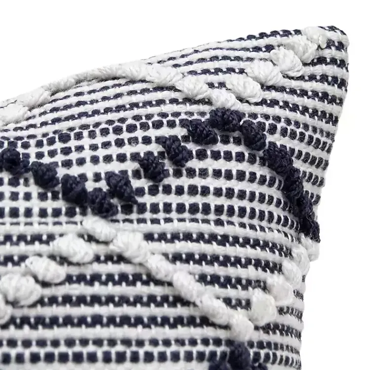 Outdoor Cushions & Pillows-Kirklands Home Navy Waves Outdoor Pillow