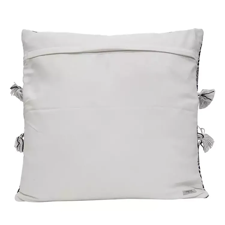 Outdoor Cushions & Pillows-Kirklands Home Chevron Woven Outdoor Pillow Blue