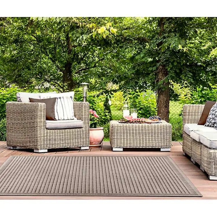 Area Rugs-Kirklands Home Kaya Natural Gradient Indoor/Outdoor Area Rug, 6x9 Tan