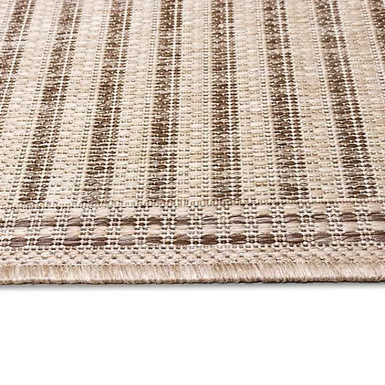 Outdoor Rugs-Kirklands Home Kaya Natural Gradient Indoor/Outdoor Runner, 2x7 Tan