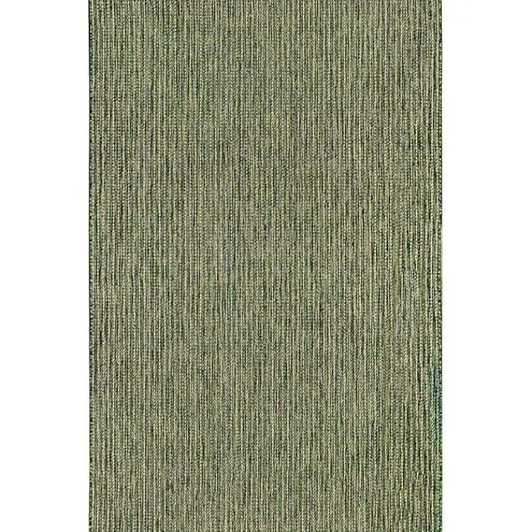 Outdoor Rugs-Kirklands Home Intertwined Santal Outdoor Area Rug, 6x9 Green