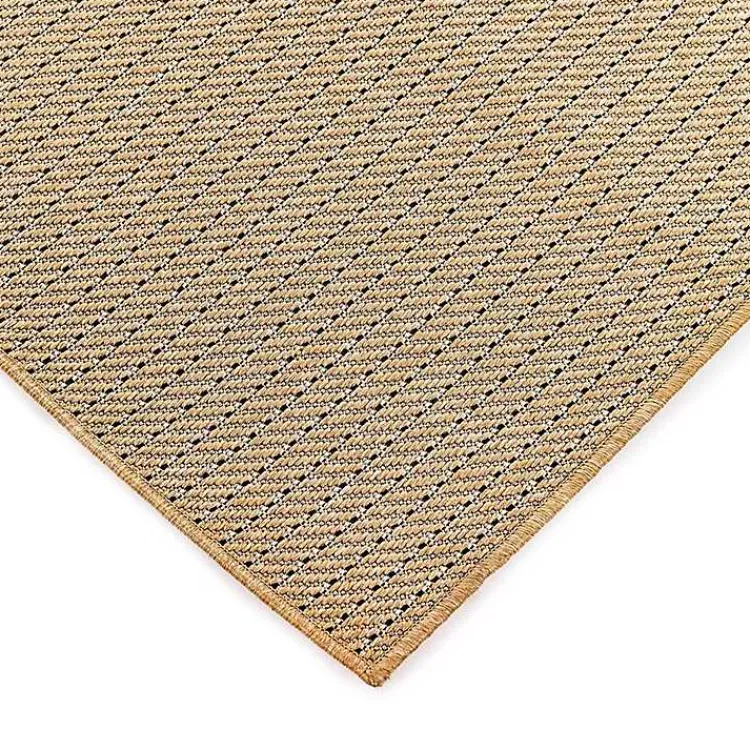 Outdoor Rugs-Kirklands Home Sand Intertwine Indoor/Outdoor Area Rug, 4x7 Tan