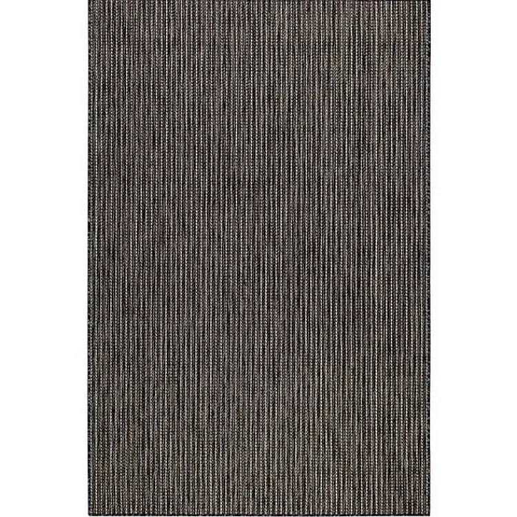 Outdoor Rugs-Kirklands Home Intertwine Indoor/Outdoor Area Rug, 4x7 Black