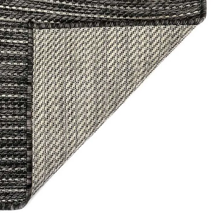 Outdoor Rugs-Kirklands Home Intertwine Indoor/Outdoor Area Rug, 7x9 Black