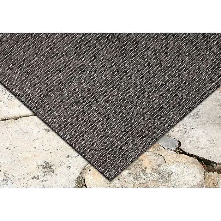 Outdoor Rugs-Kirklands Home Intertwine Indoor/Outdoor Runner Black