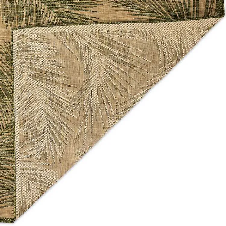 Outdoor Rugs-Kirklands Home Cabo Palm Indoor Outdoor Area Rug, 8x10 Green