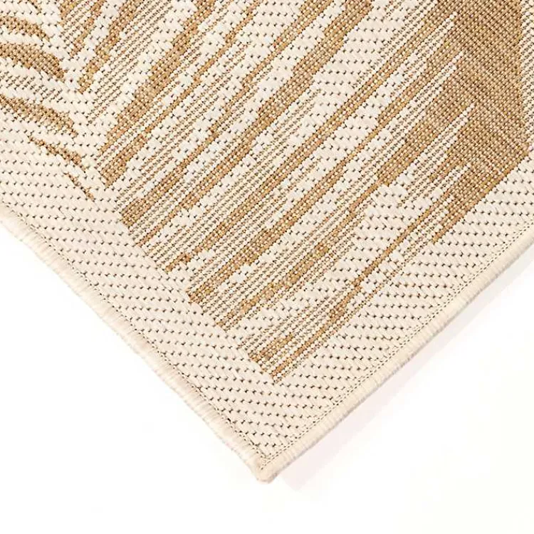 Outdoor Rugs-Kirklands Home Sand Cabo Palm Indoor/Outdoor Rug, 7x9