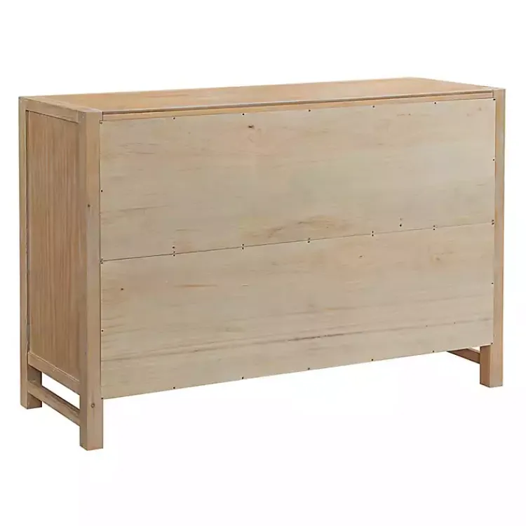 Dressers & Chests-Kirklands Home Natural Wood Grain 6-Drawer Dresser Tan