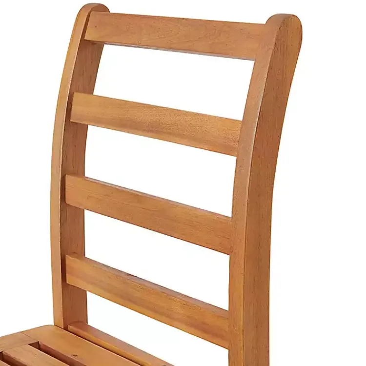 Outdoor Sets-Kirklands Home Honey Acacia Wood Bar Height 3-pc. Bistro Set Tan