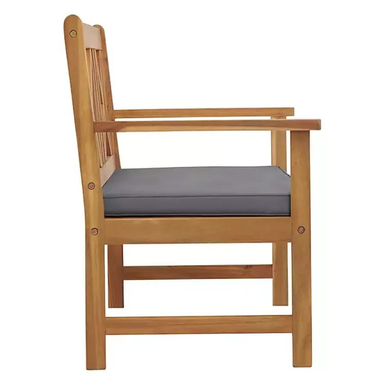 Outdoor Sets-Kirklands Home Blue X-Back Acacia Wood 2-pc. Outdoor Living Set