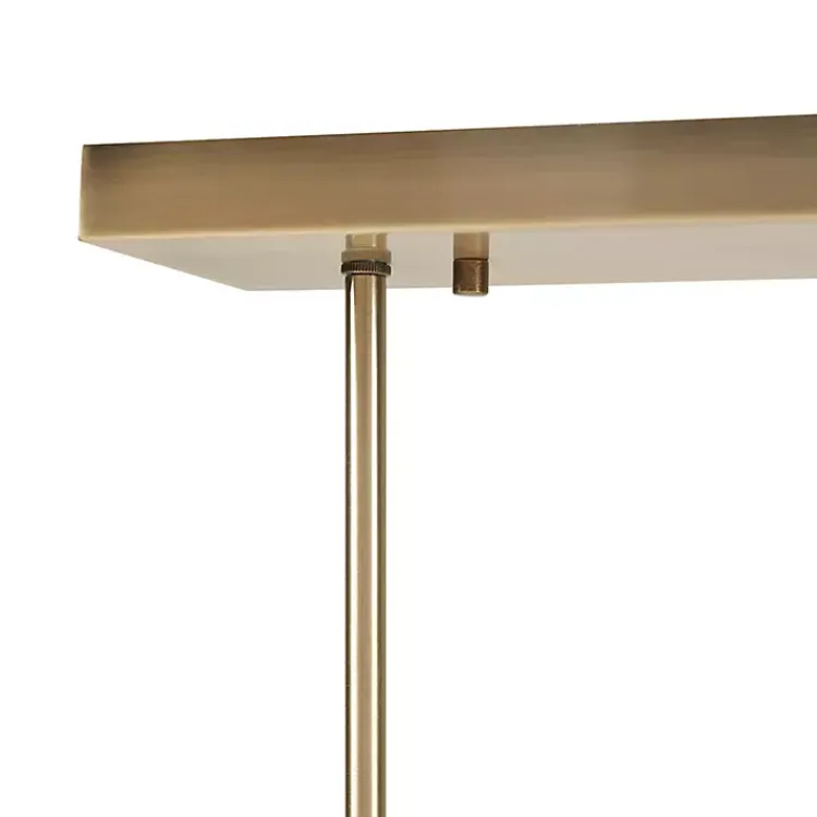 Chandeliers & Pendant Lighting-Kirklands Home Glass Globes Rectangle Chandelier