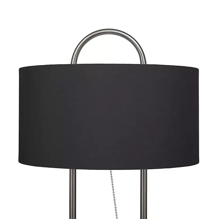 Table Lamps-Kirklands Home Open Metal Loop Table Lamp Black