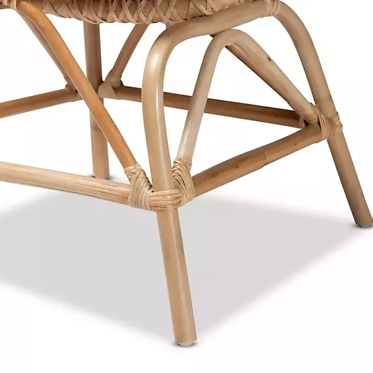 Accent Chairs-Kirklands Home Open Woven Rattan Accent Chair White