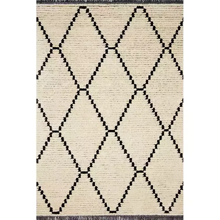 Area Rugs-Kirklands Home Chris Loves Julia x Loloi Alice Cream Rug, 5x7