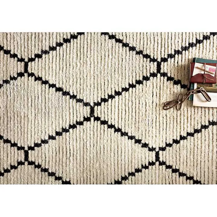 Area Rugs-Kirklands Home Chris Loves Julia x Loloi Alice Cream Rug, 6x9