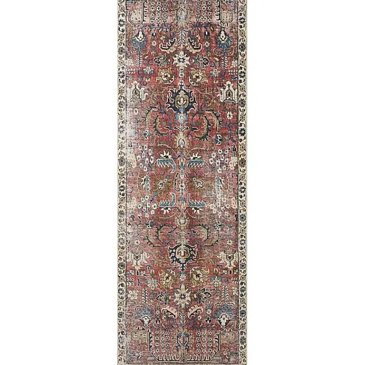 Area Rugs-Kirklands Home Chris Loves Julia x Loloi Jules Merlot Rug, 3x5