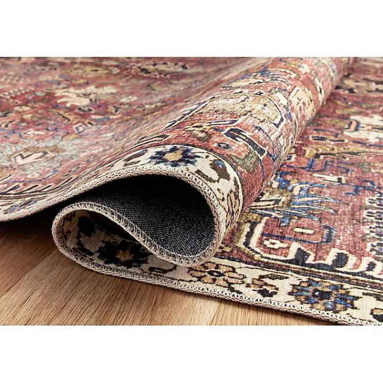 Area Rugs-Kirklands Home Chris Loves Julia x Loloi Jules Merlot Rug, 3x5