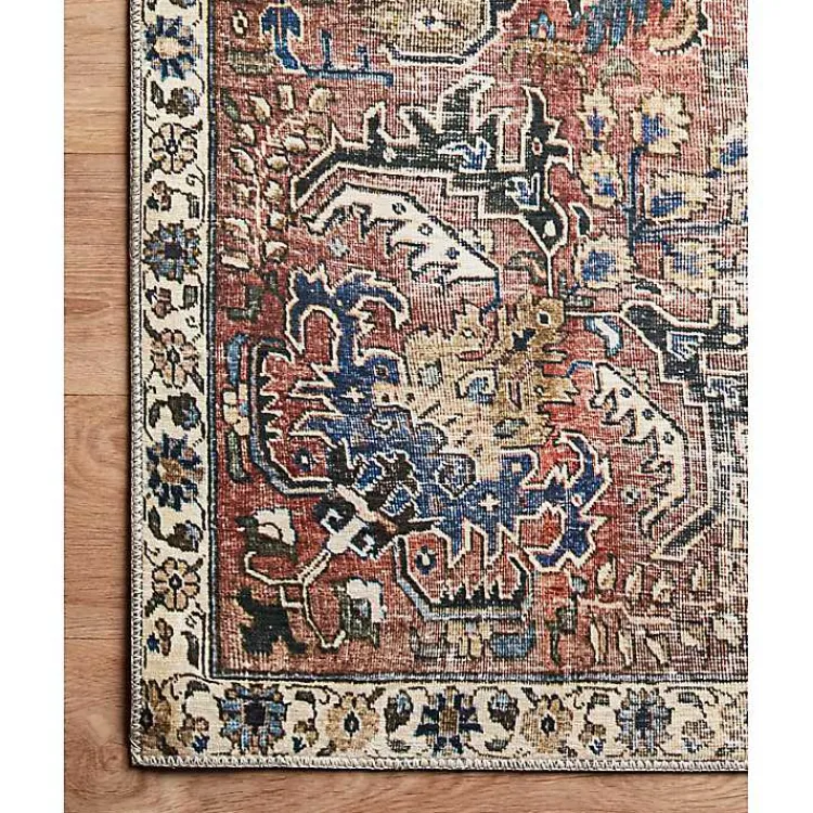 Area Rugs-Kirklands Home Chris Loves Julia x Loloi Jules Merlot Rug, 7x9