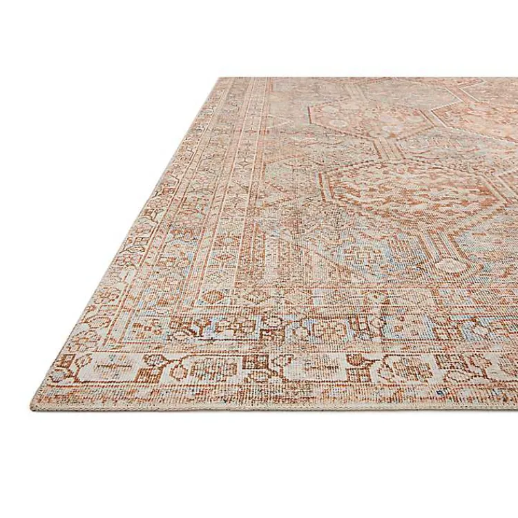 Area Rugs-Kirklands Home Chris Loves Julia x Loloi Jules Orange Rug, 5x7