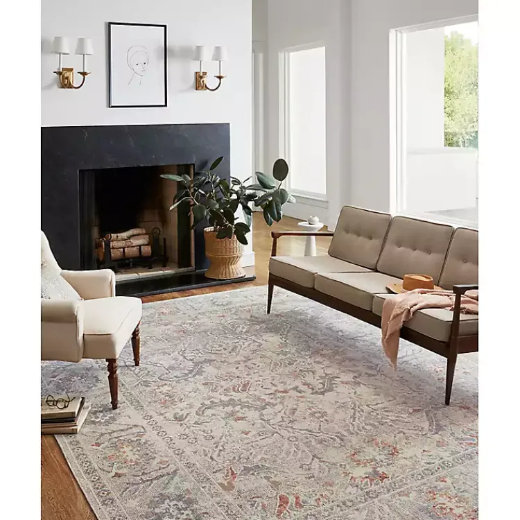 Area Rugs-Kirklands Home Chris Loves Julia x Loloi Rosemarie Iris Rug, 7x10 Gray