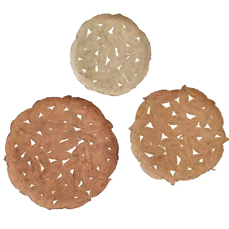 Wall Plaques-Kirklands Home Feathers Collage 3-pc. Wall Plaque Set