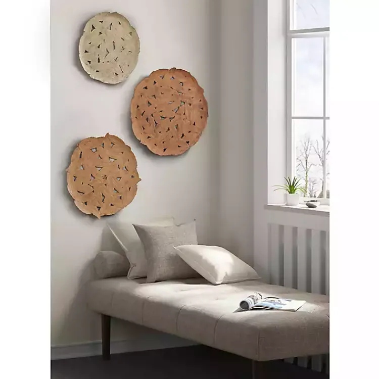 Wall Plaques-Kirklands Home Feathers Collage 3-pc. Wall Plaque Set