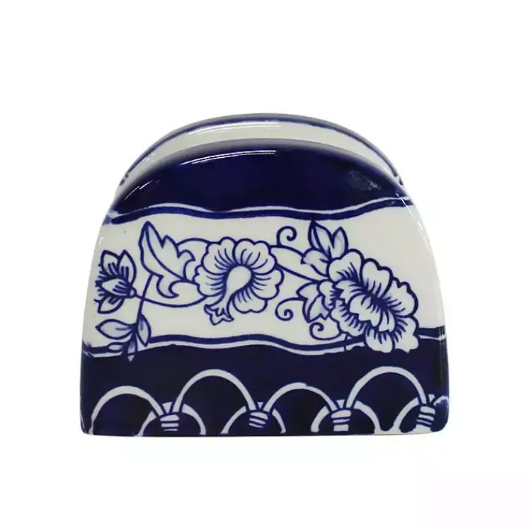 Kitchen Accessories-Kirklands Home Pip Vintage Blue Floral 3-pc. Shaker & Napkin Set