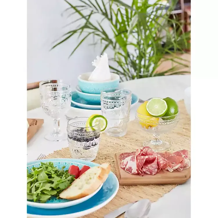 Glassware & Drinkware-Kirklands Home Textured Highball Glasses, Set of 4 Clear