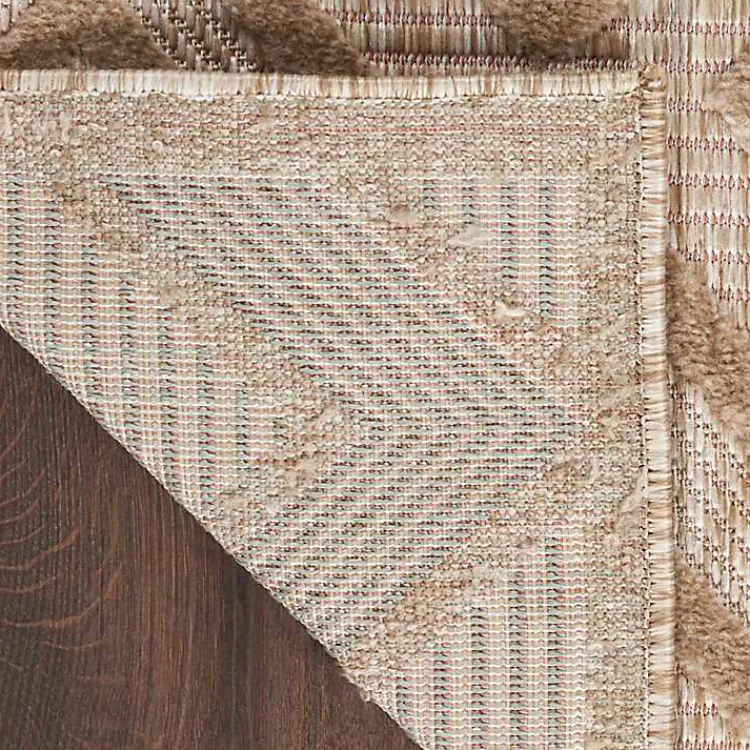 Outdoor Rugs-Kirklands Home Mocha Diamond Outdoor Area Rug, 6x9