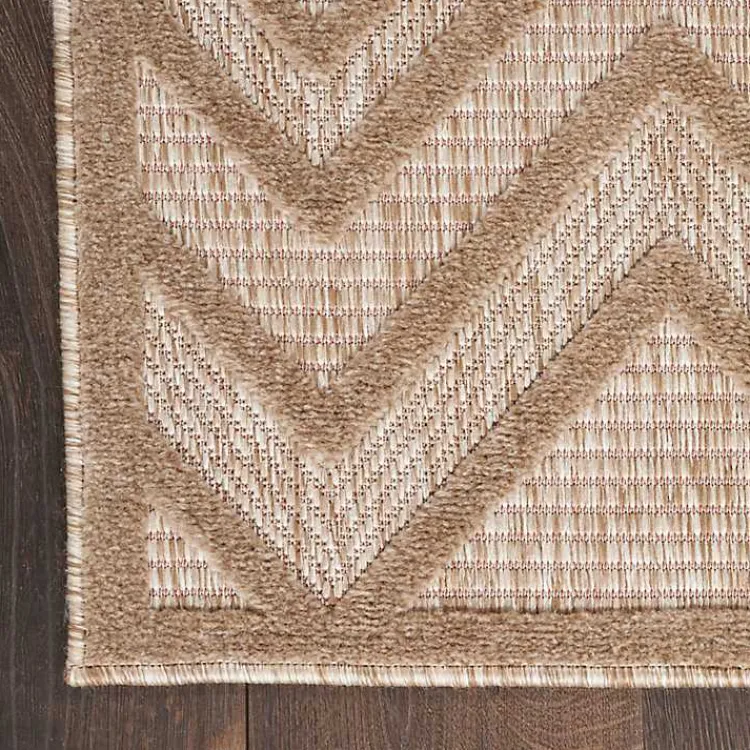 Outdoor Rugs-Kirklands Home Mocha Diamond Outdoor Area Rug, 6x9
