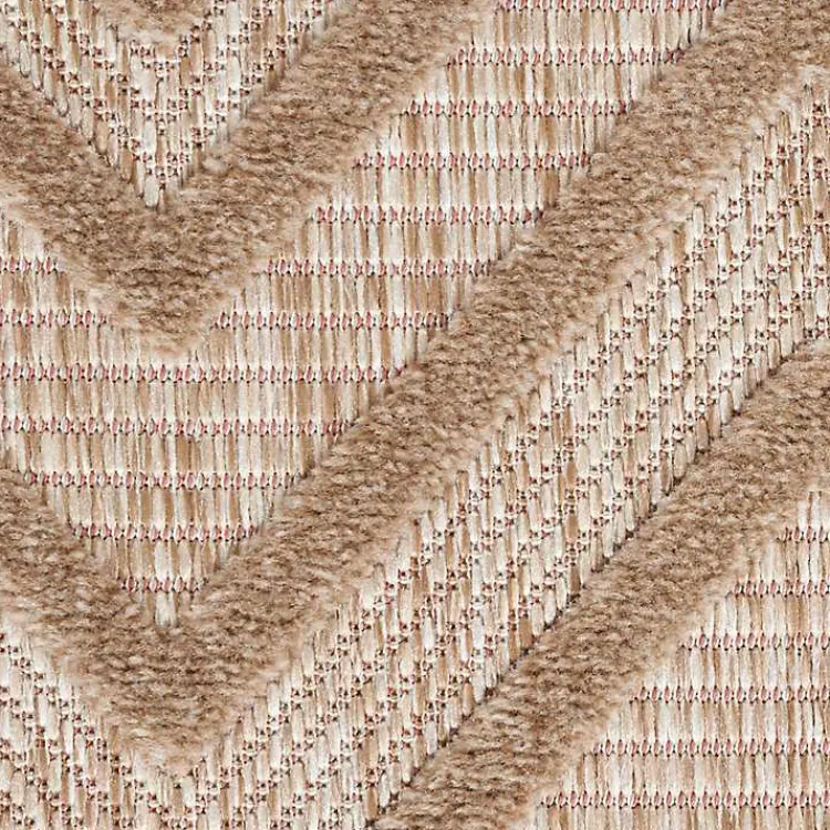 Outdoor Rugs-Kirklands Home Mocha Diamond Outdoor Area Rug, 6x9