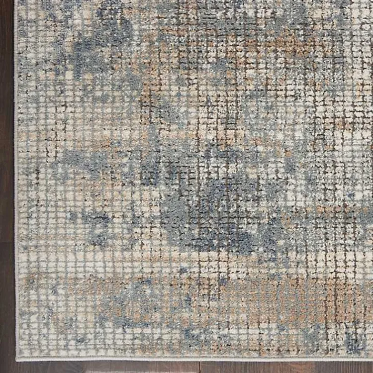 Area Rugs-Kirklands Home Blue and Beige Tally Textured Area Rug, 3x5