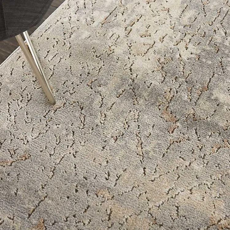 Area Rugs-Kirklands Home Gray and Beige Tally Textured Area Rug, 5x7