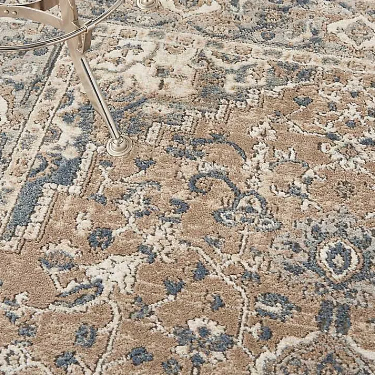 Area Rugs-Kirklands Home Multicolor Nadia Medallion Area Rug, 5x7 Gray