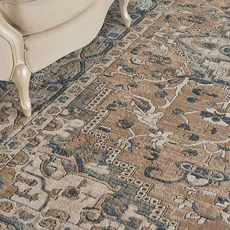 Area Rugs-Kirklands Home Multicolor Nadia Medallion Area Rug, 8x10 Gray