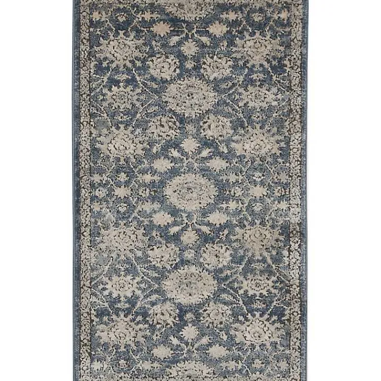 Area Rugs-Kirklands Home Blue Lush Vines Accent Rug