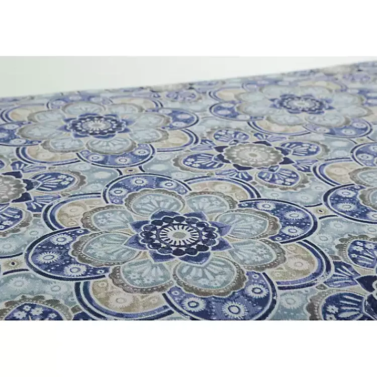 Outdoor Cushions & Pillows-Kirklands Home Emilia Tufted Outdoor Loveseat Cushion Blue