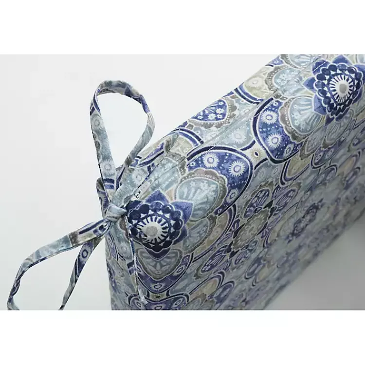 Outdoor Cushions & Pillows-Kirklands Home Emilia Outdoor Seat Cushions, Set of 2 Blue