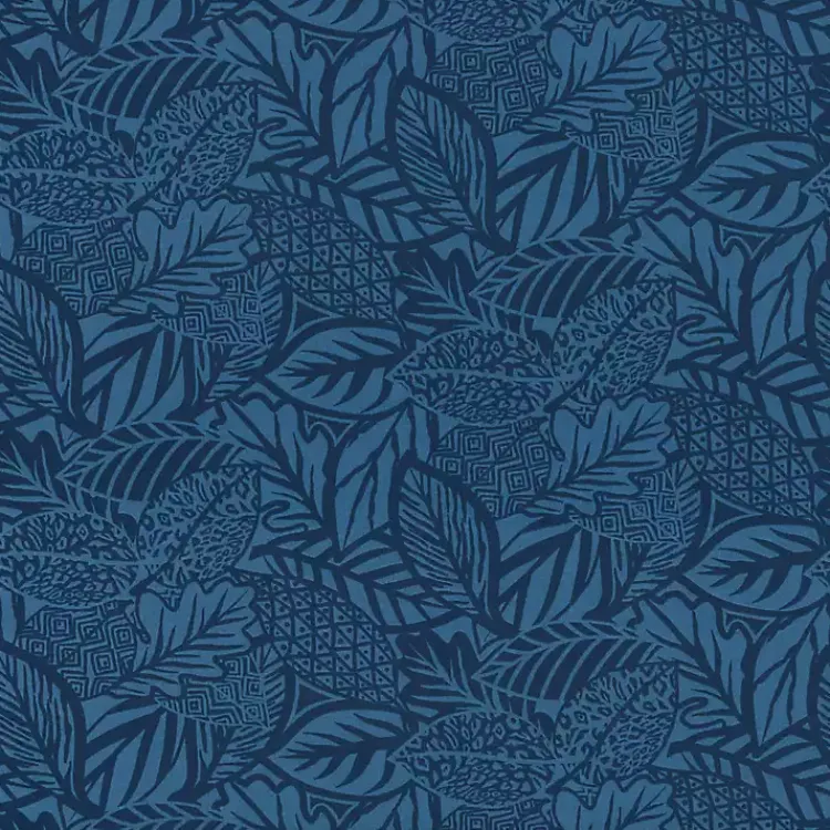 Outdoor Cushions & Pillows-Kirklands Home Indigo Island Reversible Outdoor Lumbar Pillow Blue