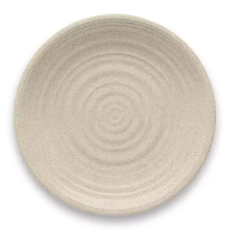 Outdoor Dining-Kirklands Home Natural Madden Melamine Dinner Plates, Set of 6 Tan