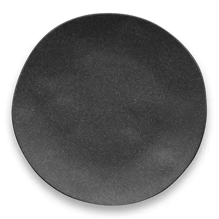 Outdoor Dining-Kirklands Home Melamine Santal Dinner Plates, Set of 6 Black