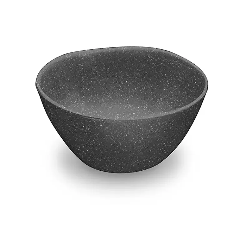 Outdoor Dining-Kirklands Home Melamine Santal Cereal Bowls, Set of 6 Black