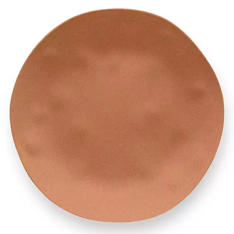 Outdoor Dining-Kirklands Home Terracotta Melamine Santal Dinner Plates, Set of 6 Orange