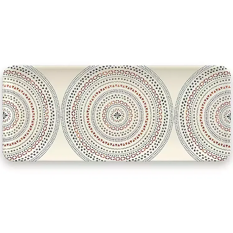 Outdoor Dining-Kirklands Home color Rectangular Melamine Malena Platter Multi
