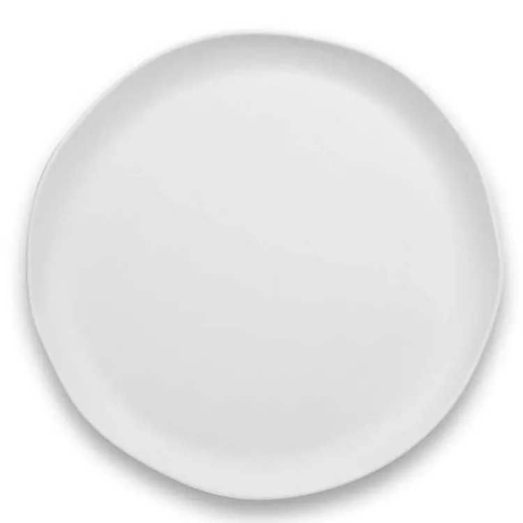 Outdoor Dining-Kirklands Home Matte Melamine Coupe Serving Platter White