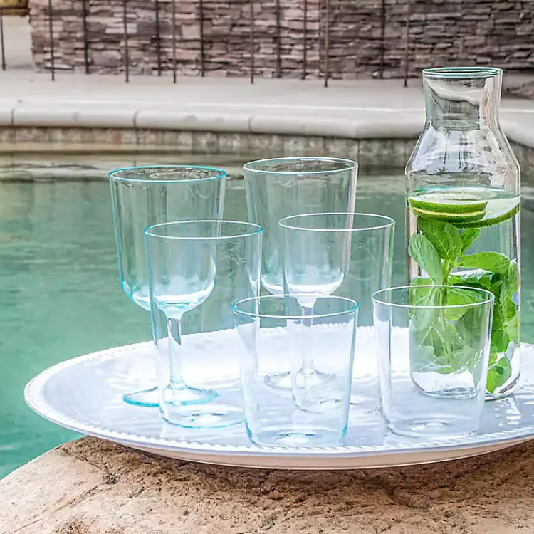 Outdoor Dining-Kirklands Home Classic Tall Tumbler Glasses, Set of 6 Clear