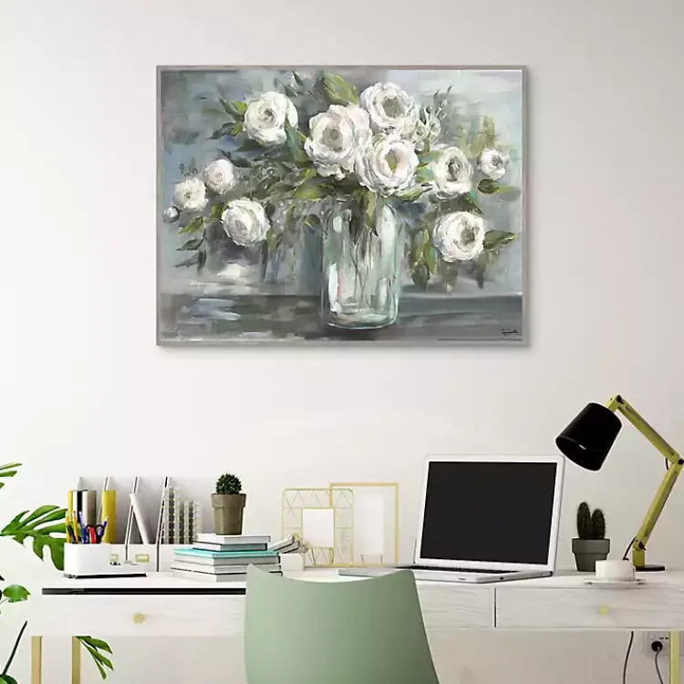 Framed Art-Kirklands Home Soft Blooms Still Life Framed Wall Art