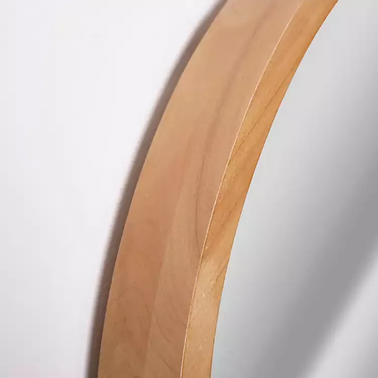 Decorative Mirrors-Kirklands Home Ciarra Natural Wood Arch Wall Mirror