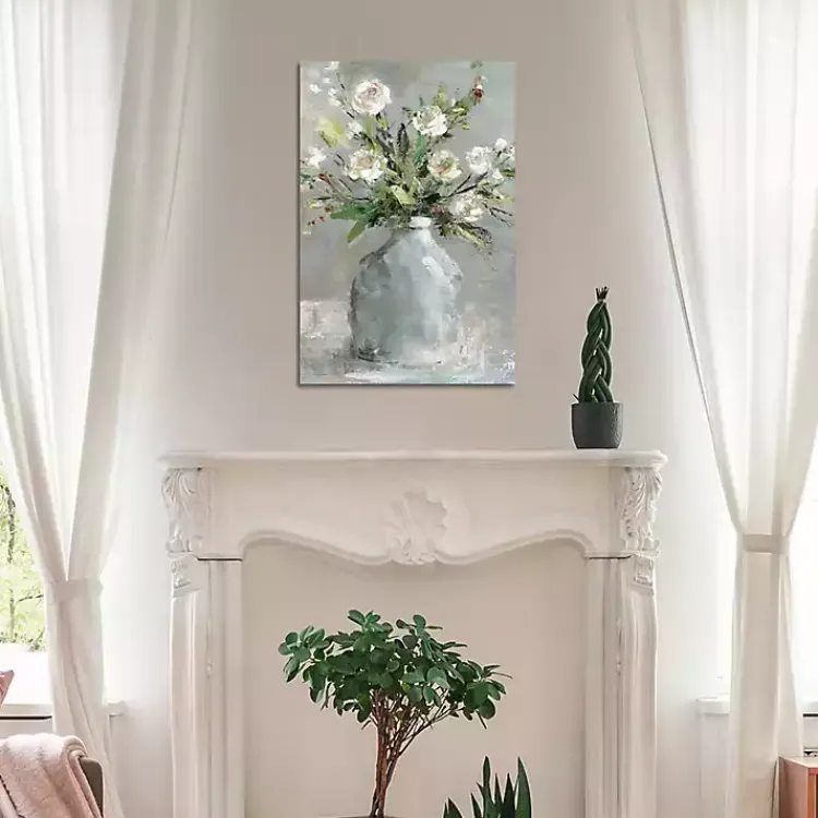 Canvas Art-Kirklands Home Country Bouquet I Canvas Art Print Gray